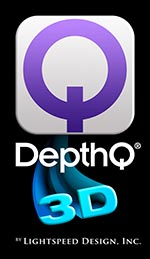 DepthQ3D Logo Vertical +LDI - RGB Hi-Res PNG for Dark Backgrounds