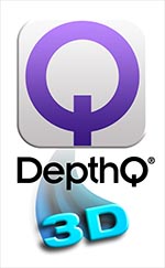 DepthQ3D Logo Vertical - RGB Hi-Res PNG for Bright Backgrounds